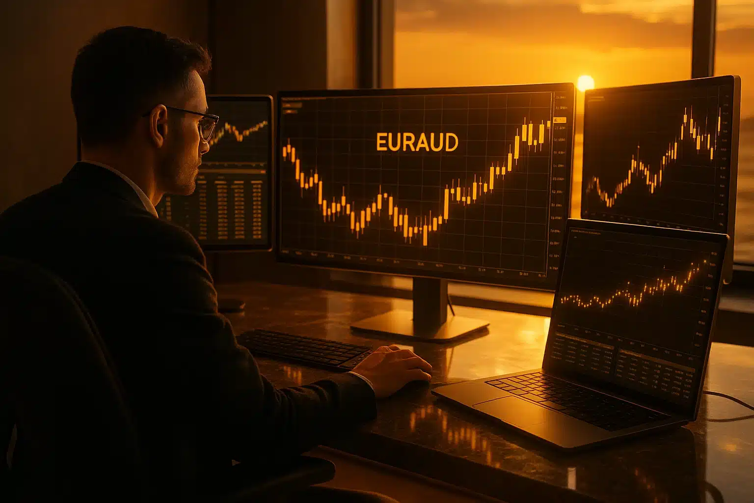 Advanced Platform Features for EURAUD Trading.