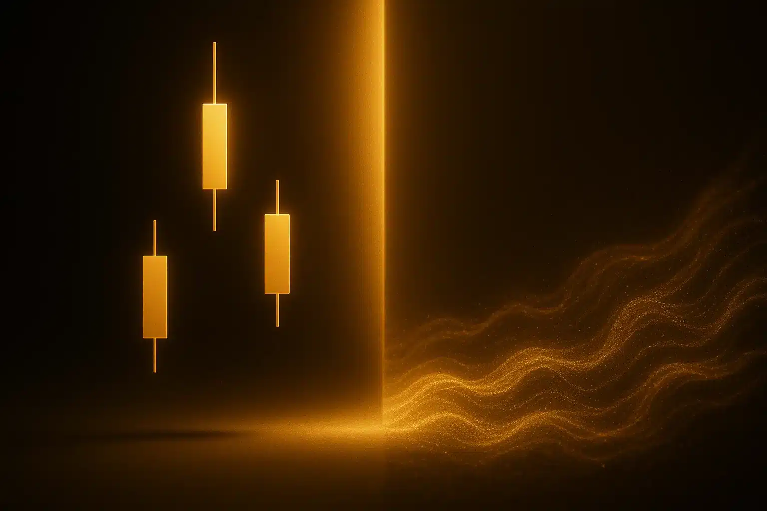 Shooting star advantages and limitations shown through abstract golden visuals.