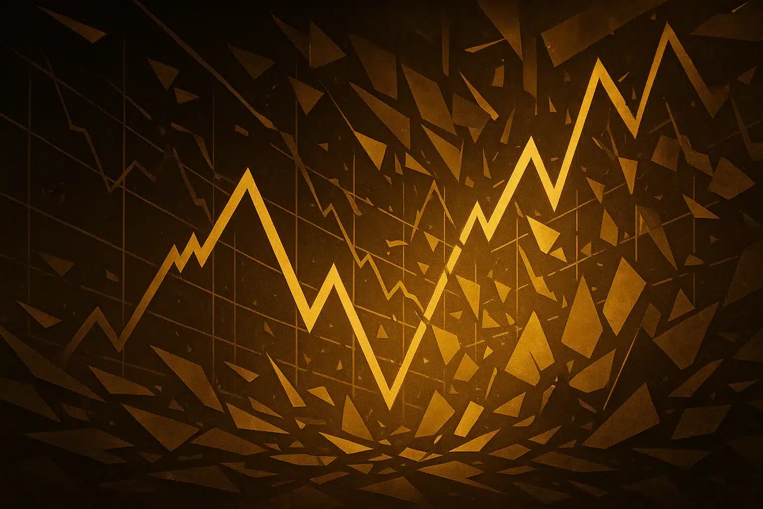 Gold line chart Common mistakes and pitfalls flag patterns shown as abstract chart breakdown.
.