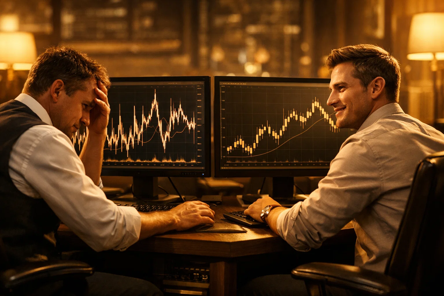 Common mistakes to avoid in index trading shown by trader comparison.