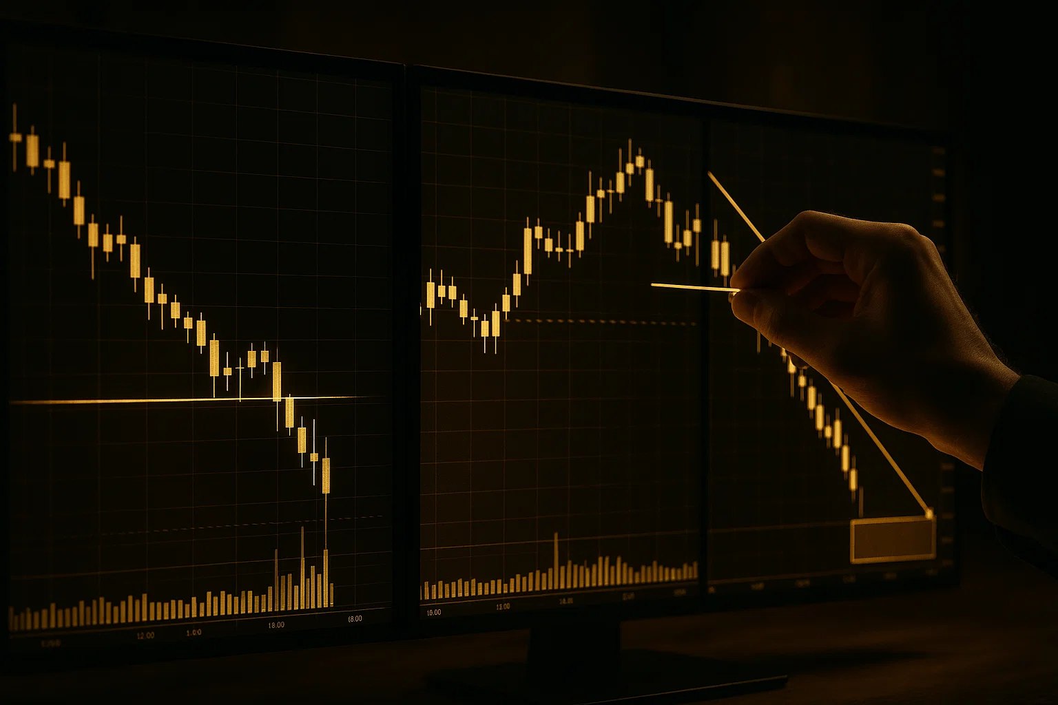 Trading strategies for the descending triangle pattern with breakout confirmation.