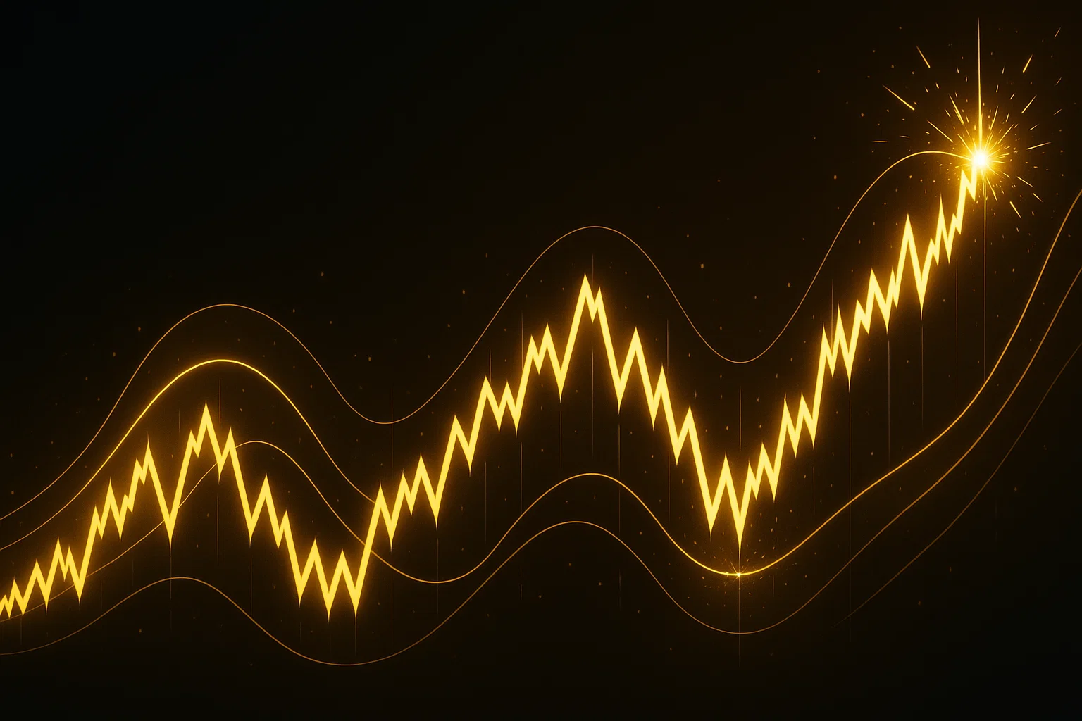 Bitcoin price volatility showing sharp market swings and cycles.